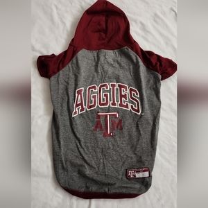 NWOT Aggie Texas A&M Dog Hoodie, Large